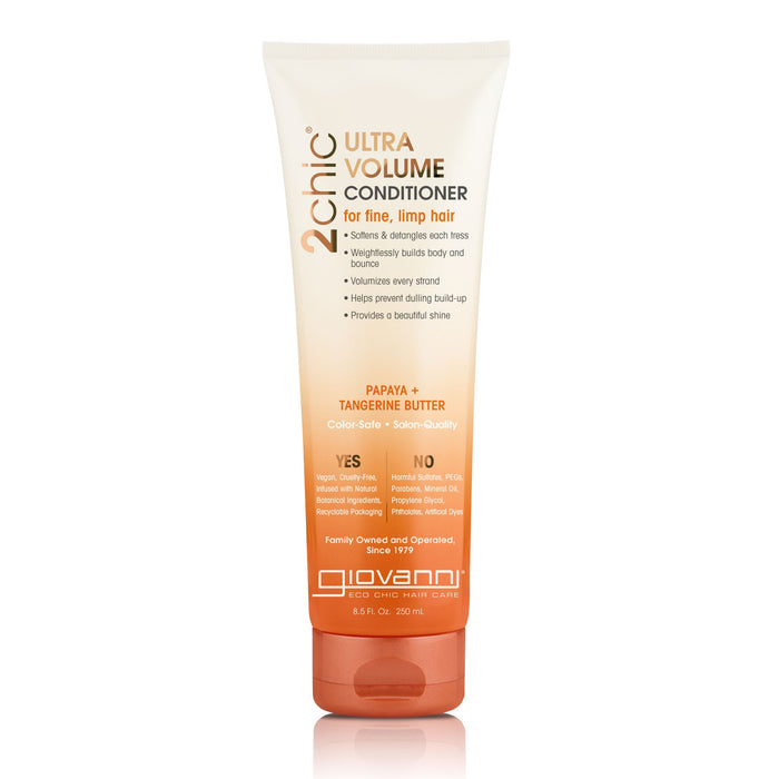 Giovanni 2Chic Volume Conditioner Tangerine Papaya, 8.5 Oz.