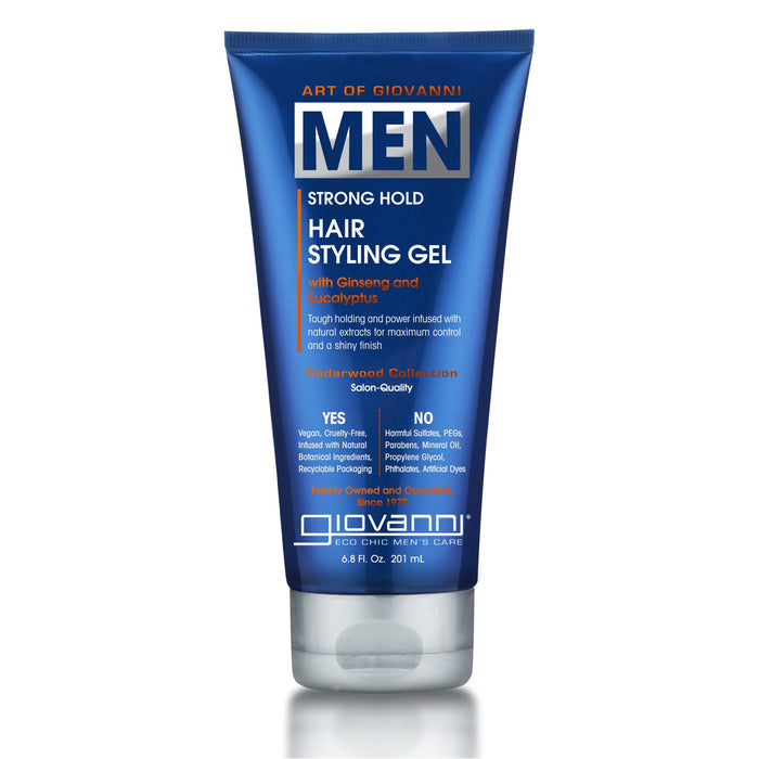 GIOVANNI MEN Strong Hold Hair Styling Gel 6.8 Oz
