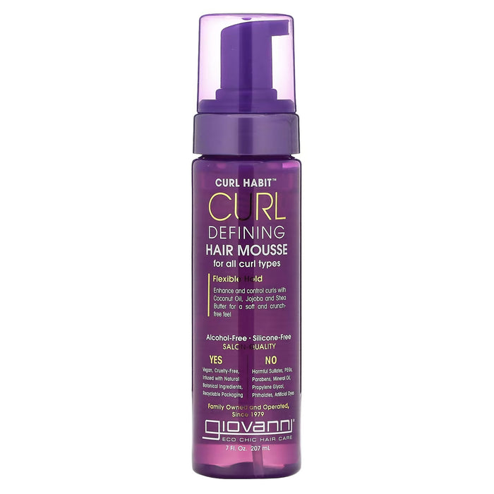 Giovanni Curl Habit Curl Define Hair Mousse, 7 Oz