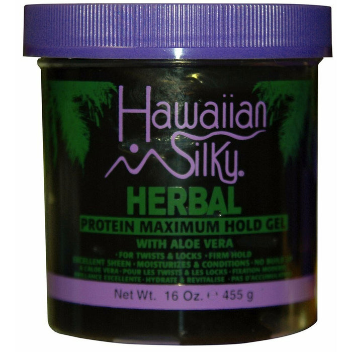 Hawaiian Silky Herbal Protein Maximum Hold Gel 16 Oz.