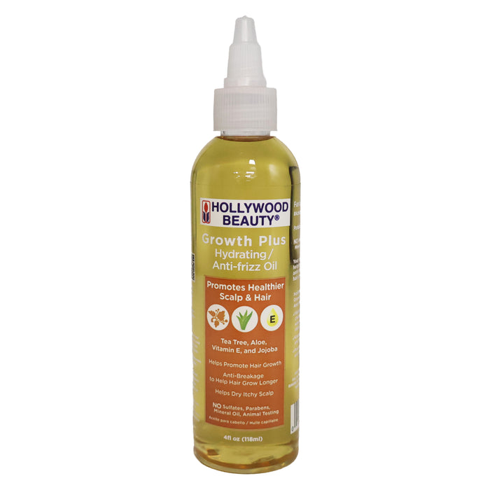 Hollywood Growth Plus Hydrating Anti-Frizz Hair Oil, 4 Oz