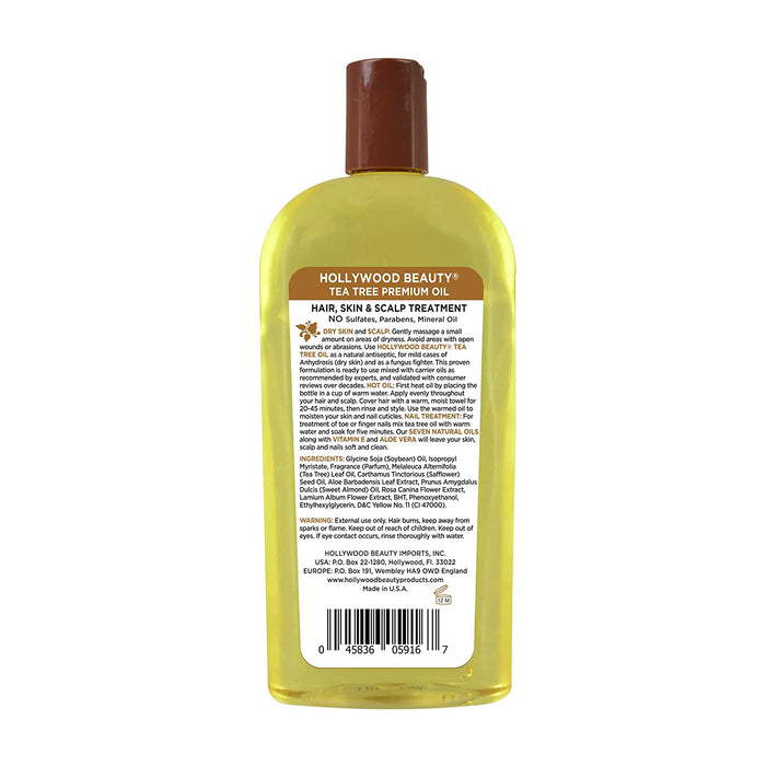 Hollywood Beauty Tea Tree Oil, 16 Oz.