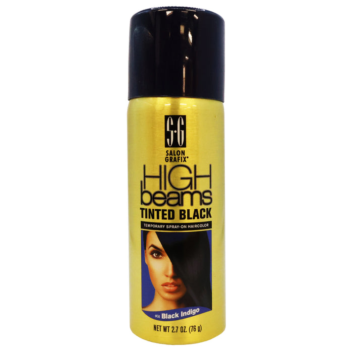 High Beams Tinted Black Temporary Spray On Hair Colors 34 Black Indigo 2.7 Oz.
