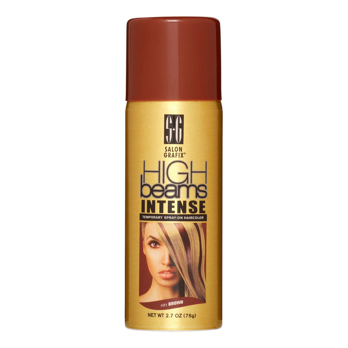 High Beams Intense Temporary Spray On Hair Color, Brown, 2.7 Oz.