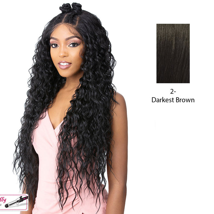 Synthetic Frontal S Lace Hd 13X6 Lace Jade,Darkest brown