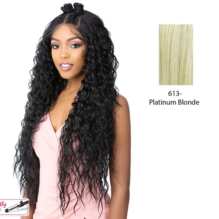 Synthetic Frontal S Lace Hd 13X6 Lace Jade,Platinum blonde