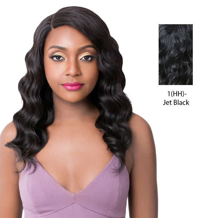Brazilian Human Hair Swiss Lace Front Wig Galexia,Black