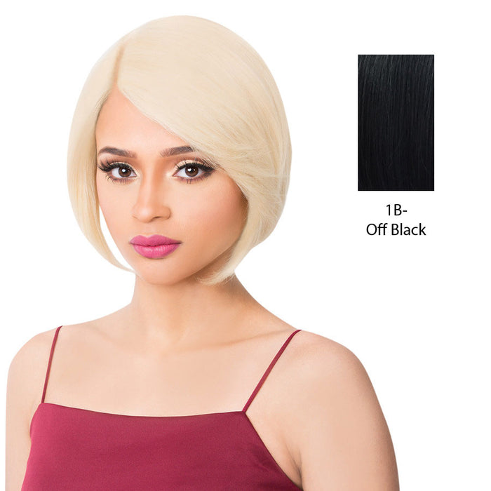 Human Hair Swiss Lace Front Wig S Lace Tasha,Off black