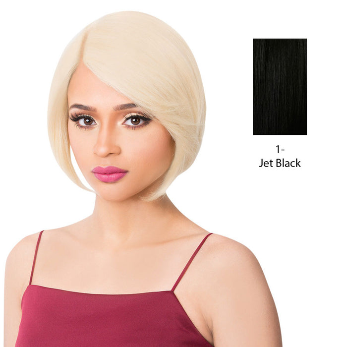 Human Hair Swiss Lace Front Wig S Lace Tasha,Black