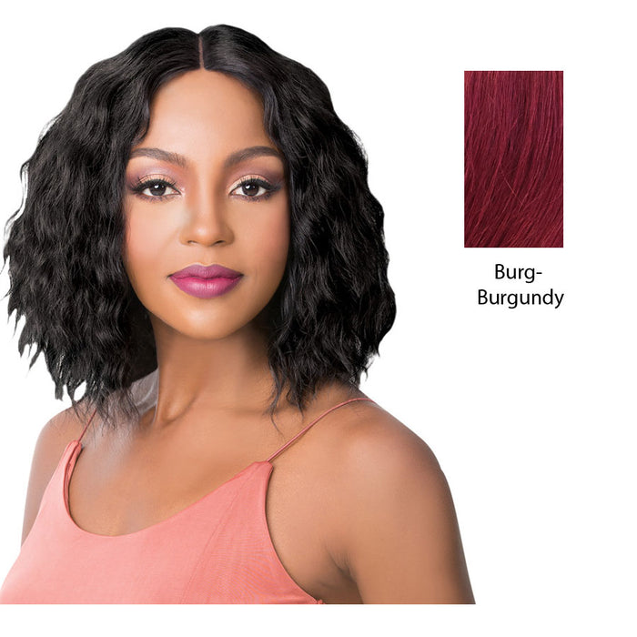 100% Brazilian Human Hair Swiss Lace Front Wig S Lace Tiana,Burgundy