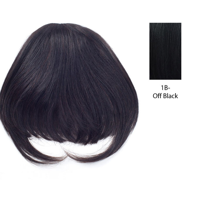 100% Remi Human Hair Top Wig, Comfort For Life Remi Top Bang,Off black