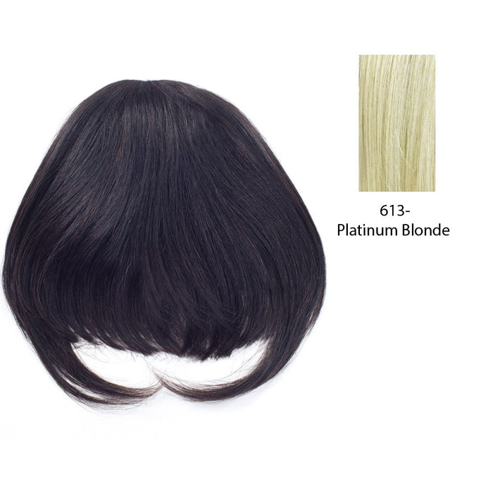 100% Remi Human Hair Top Wig, Comfort For Life Remi Top Bang,Platinum blonde