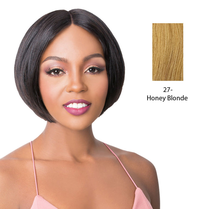 100% Brazilian Human Hair Swiss Lace Front Wig,Strawberry blonde