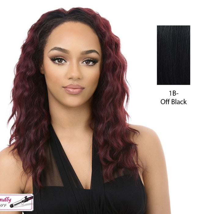 Synthetic Hair Half Wig Aw Dominican Girl,Off black