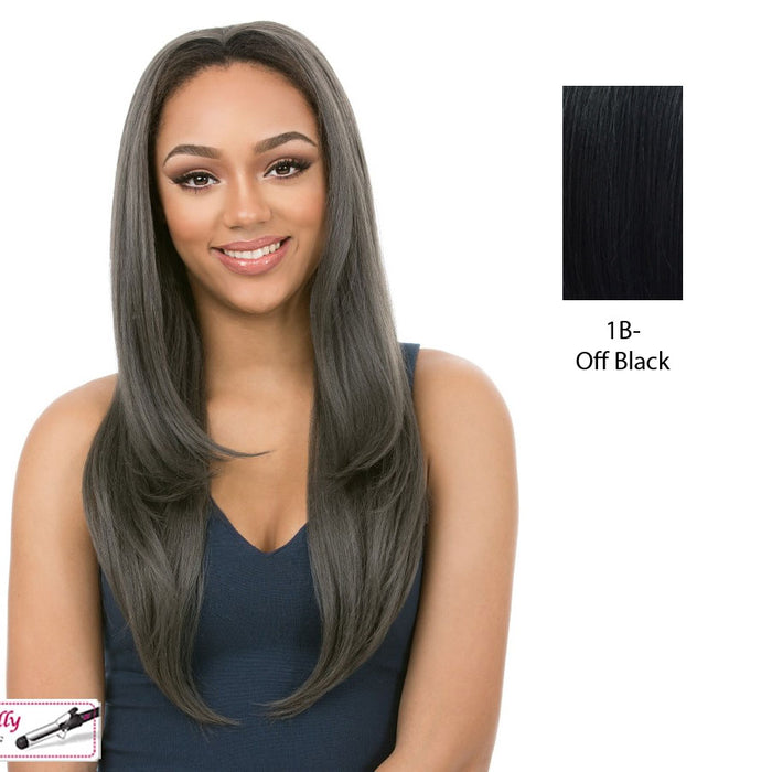 Synthetic Hair Half Wig Aw London Girl,Off black