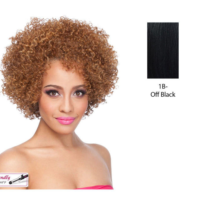 Sonie Heat Friendly Synthetic Half Wig,Off black