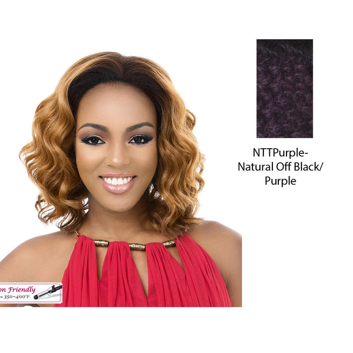 Synthetic Hair Half Wig Tullia,NTT PURPLE