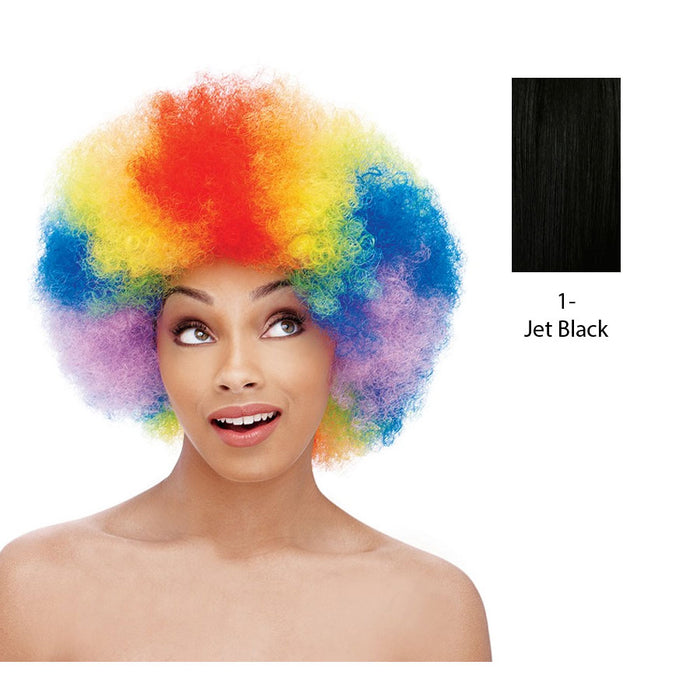 Premium Quality Curly Afro Synthetic Short Wig,Black