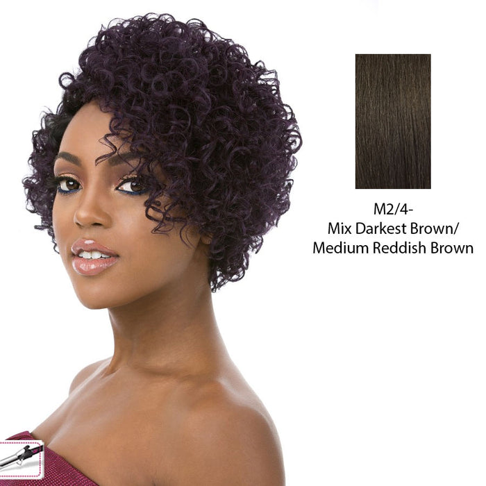 Synthetic Wig Cheering,Mix of darkest brown and medium brown