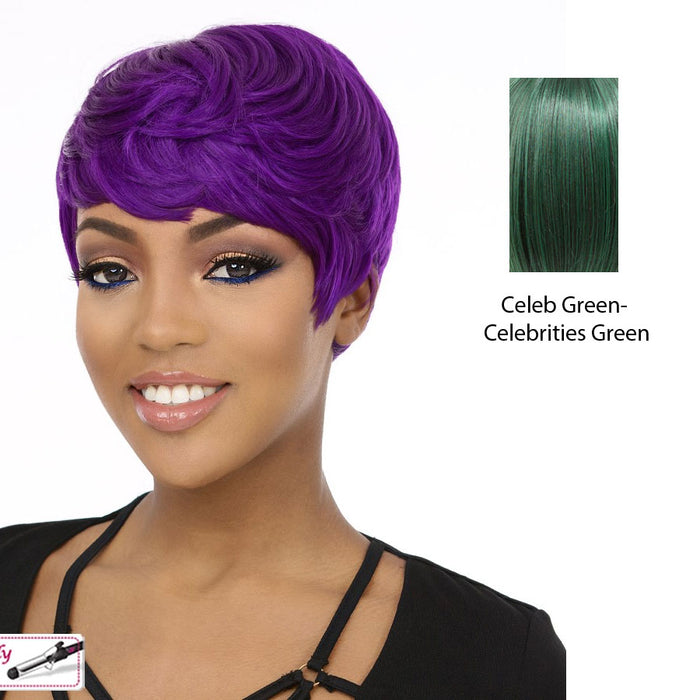 Cyber Heat Friendly Synthetic Wig,CELEB GREEN