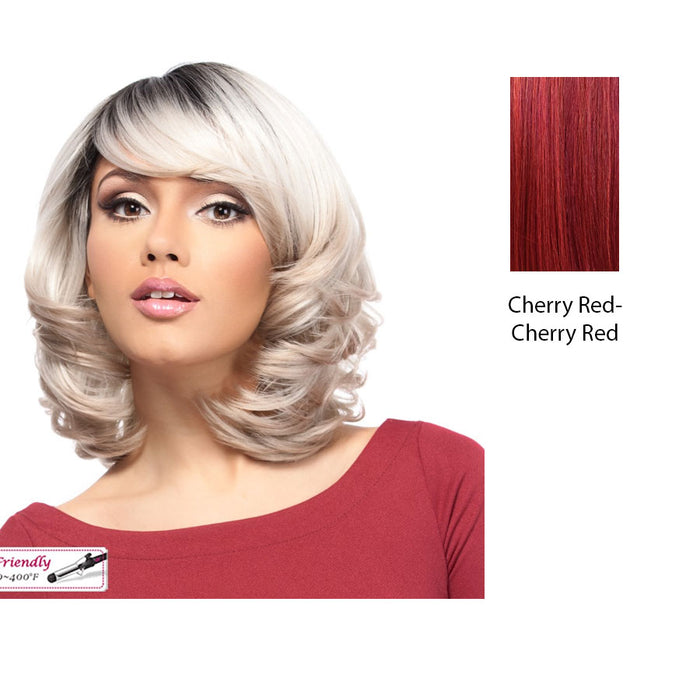 Heat Friendly Synthetic Wig Harper,Cherry red