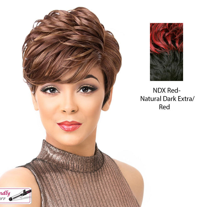 Heat Friendly Synthetic Wig Joo,Natural dark extra/red