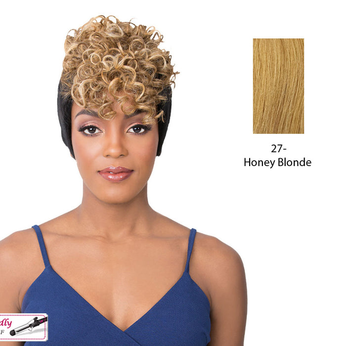 Iron Friendly, Most Realistic Parting, 4 Inch Two Side Lace Part Wigs,Strawberry blonde