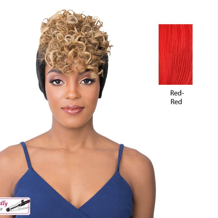 Iron Friendly, Most Realistic Parting, 4 Inch Two Side Lace Part Wigs,Red