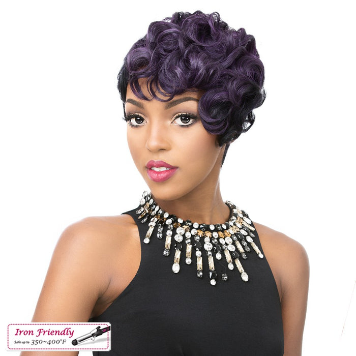 Synthetic Hair Full Wig Ricki,TTS PURPLE