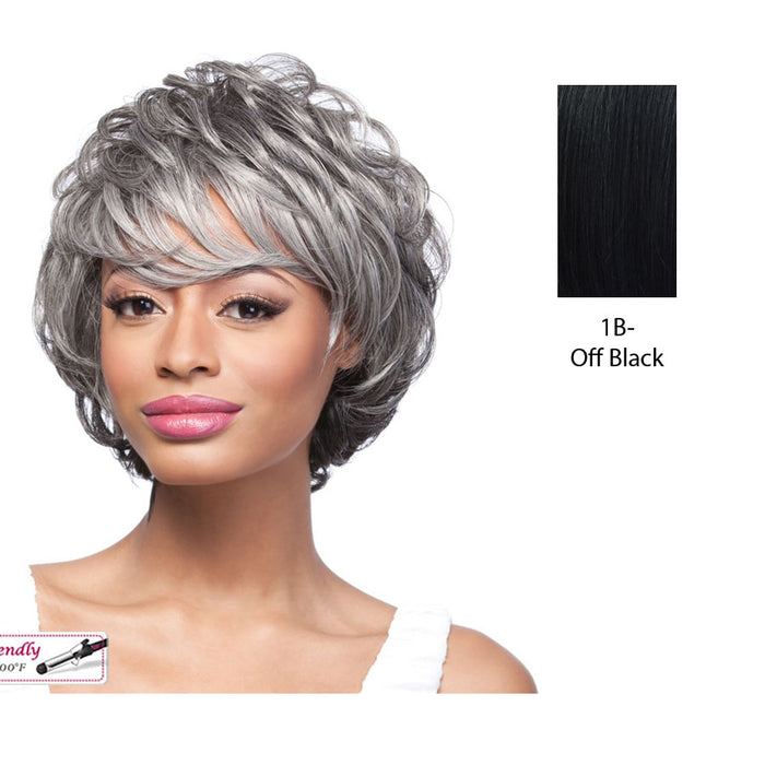 Susan Synthetic Wig,Off black