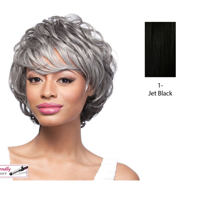 Susan Synthetic Wig,Black