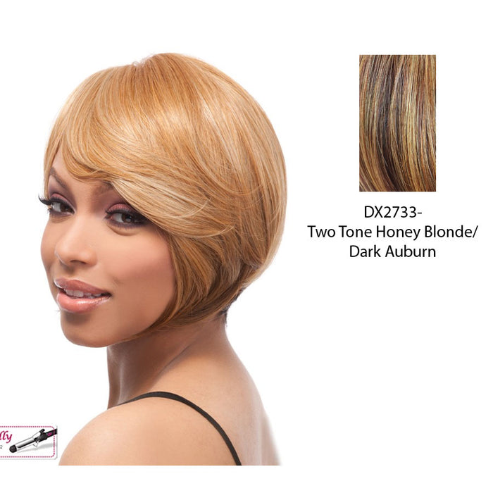 Sycamore Lace Front Wig,Two tone frost blend of strawberry blonde layer over dark auburn bottom