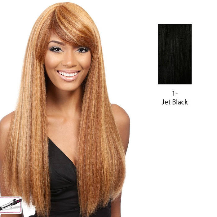 Taji Heat Friendly Synthetic Wig,Black
