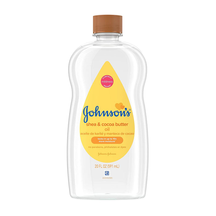 Johnson's Baby Oil with Shea Cocoa Butter, 20 Oz.