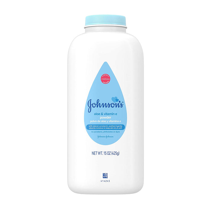 Johnson's Aloe Vitamin E Baby Powder 15 oz