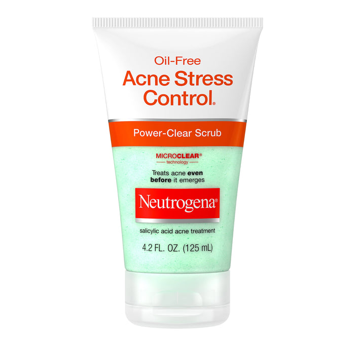 Neutrogena Acne Stress Control Oil Free Power Clear Scrub, 4.2 Oz