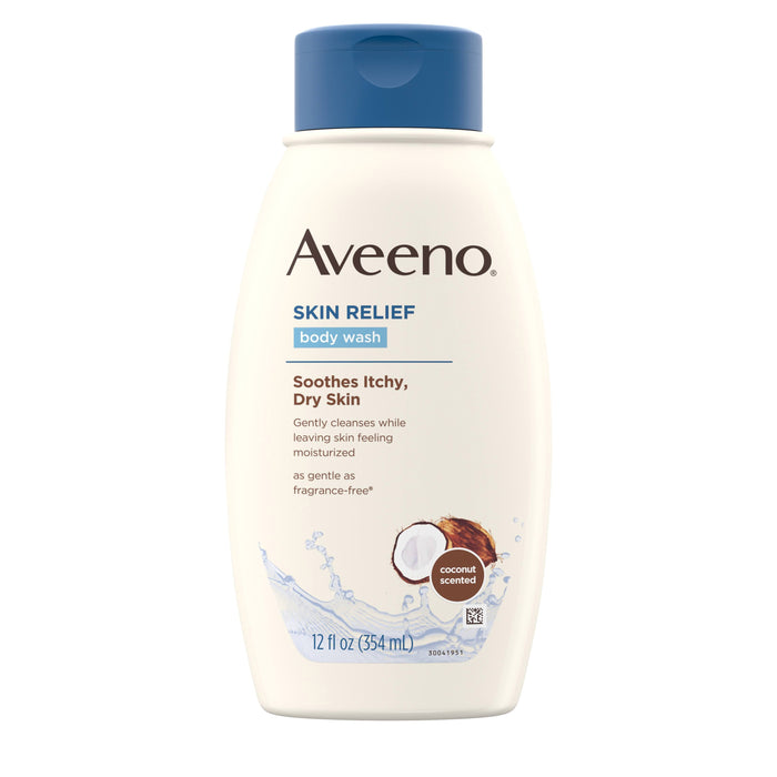 Aveeno Active Naturals Body Wash, Skin Relief, Coconut Scent, Skin Lotion, 12 Oz
