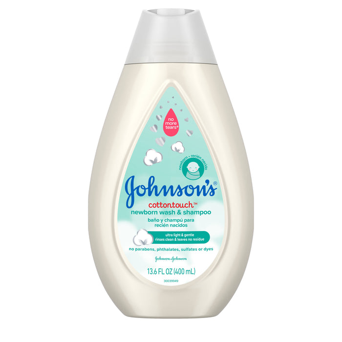 Johnson's CottonTouch Newborn Baby Wash & Shampoo, 13.6 oz