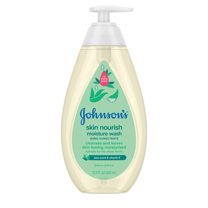 Johnson's Baby Skin Nourishing Moisture Baby Body Wash with Aloe Scent & Vitamin E, 20.3 oz