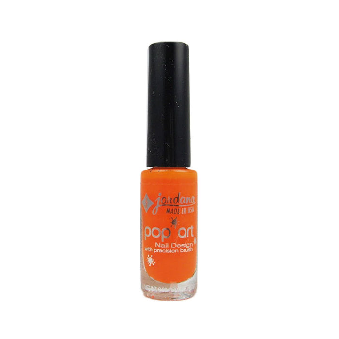 Jordana Pop Art Nail Design Polish With Precision Brush Orange Edgy