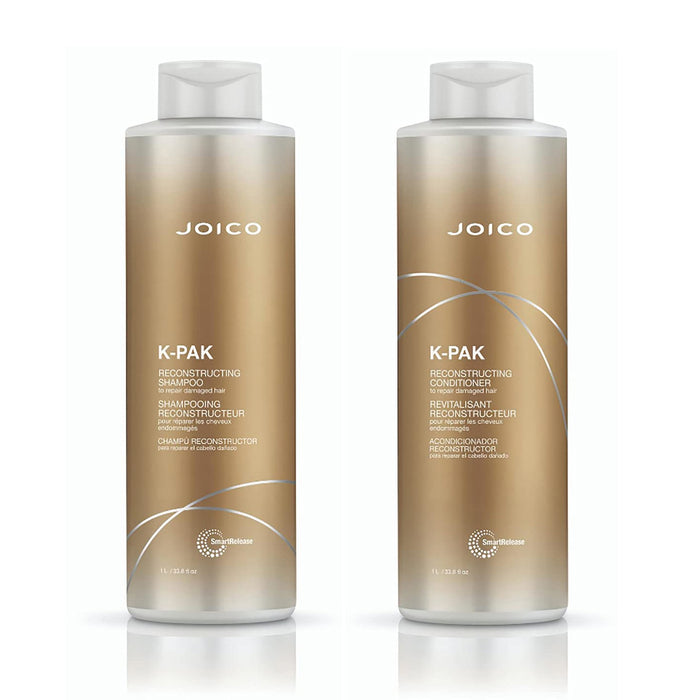 Joico K-PAK Reconstructing Liter Duo, Shampoo, Conditioner Set