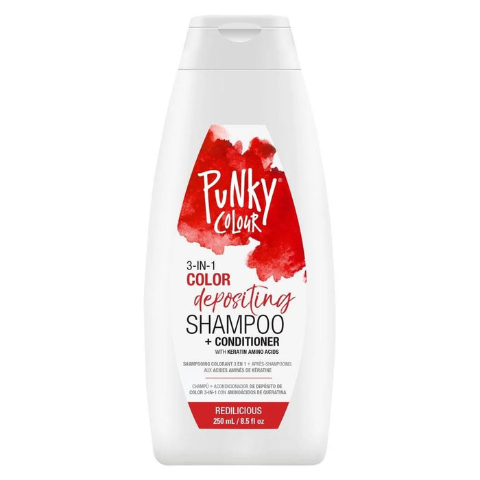 Punky Colour 3-in-1 Color Depositing Shampoo + Conditioner Redilicious 8.5 Oz.