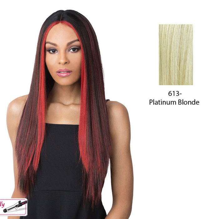 Synthetic Lace Part Wig Kahlo,Platinum blonde