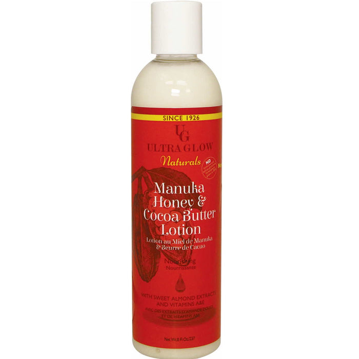Ultra Glow Naturals Manuka Honey & Cocoa Butter Lotion 8 Oz.