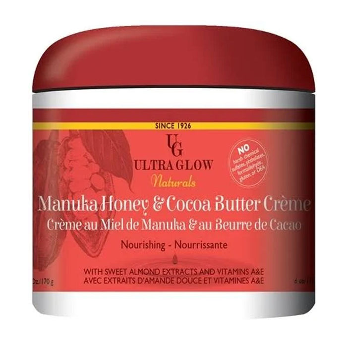 Ultra Glow Naturals Manuka Honey Coconut Butter Cream 6 Oz.