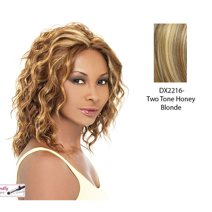 Braid Lace Ashley Lace Front Wig,Two tone frost blend of strawberry blonde layer over with honey blonde bottom
