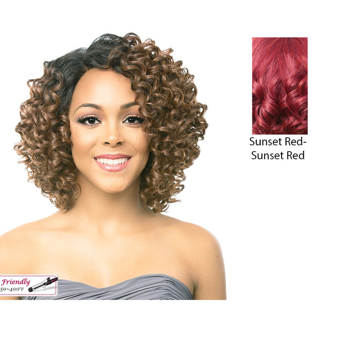Bona Lace Front Wig,SUNSET RED
