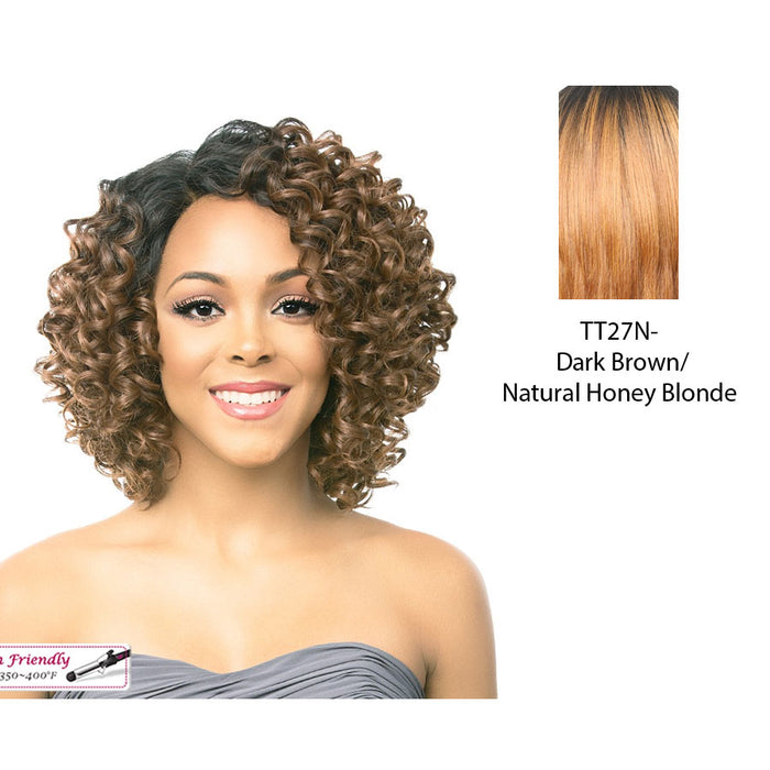 Bona Lace Front Wig,Two tone off black/strawberry blonde
