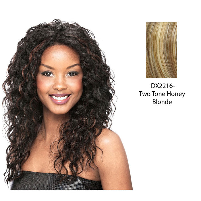 Synthetic Lace Front Wig Lace Desire,Two tone frost blend of strawberry blonde layer over with honey blonde bottom