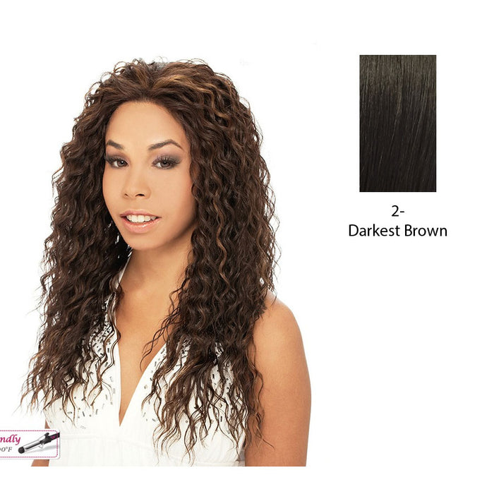 Erica Lace Front Wig,Darkest brown